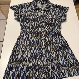 Forever 21 Navy/ White 1 Piece Romper Women's Size M